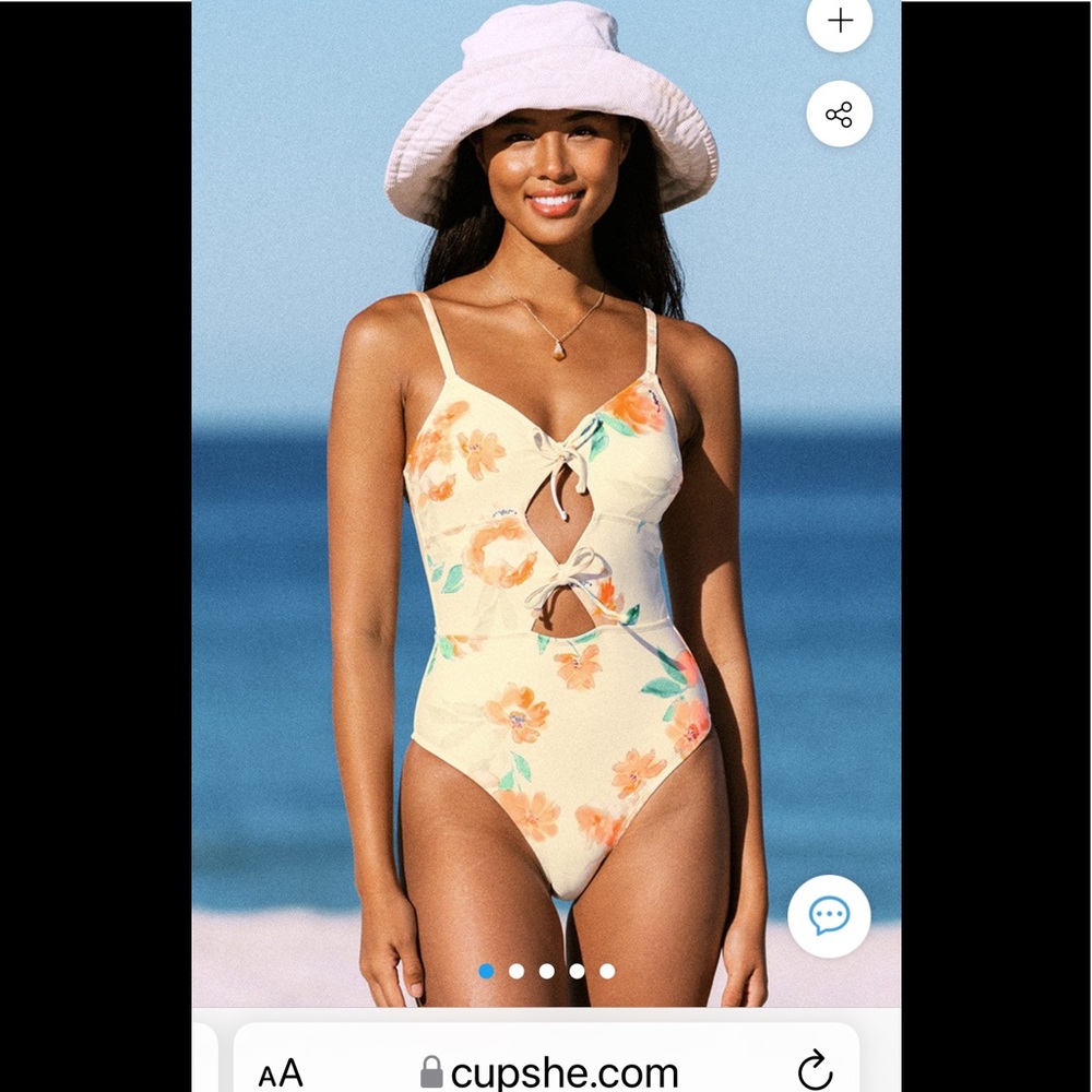 NWT Cupshe one piece bathing suit size XL